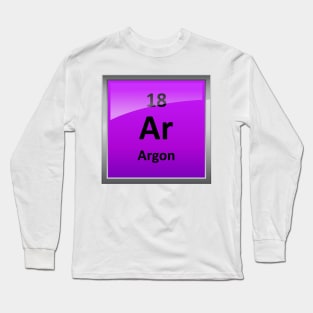 Argon Element Symbol - Periodic Table Long Sleeve T-Shirt